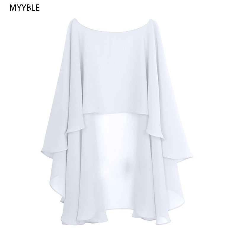 Women's Soft Wedding Capes - Chiffon Shrug for Wedding