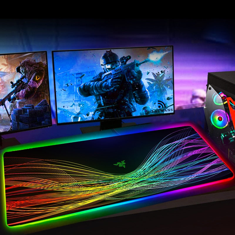 RGB Gaming Mauspad mit LED