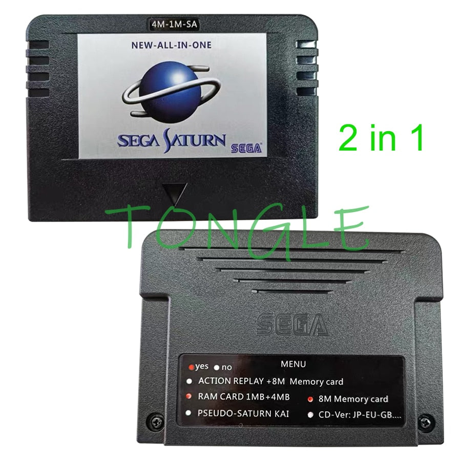 1 pc. New All In One Sega Saturn Game Card Pseudo-Saturn KAI, Pseudo-Kai 6.274, Action Replay Card, 4 MB Ram, 8 MB Storage