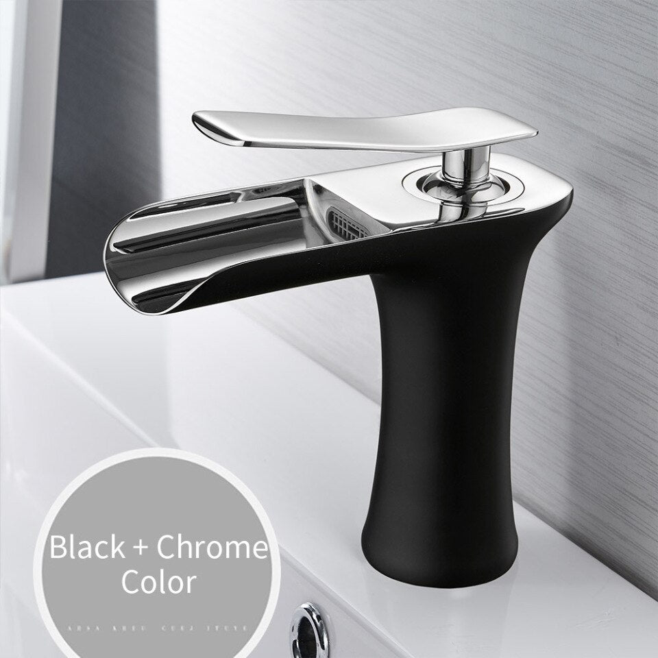 Washbasin faucet waterfall bathroom faucet single lever mixer tap