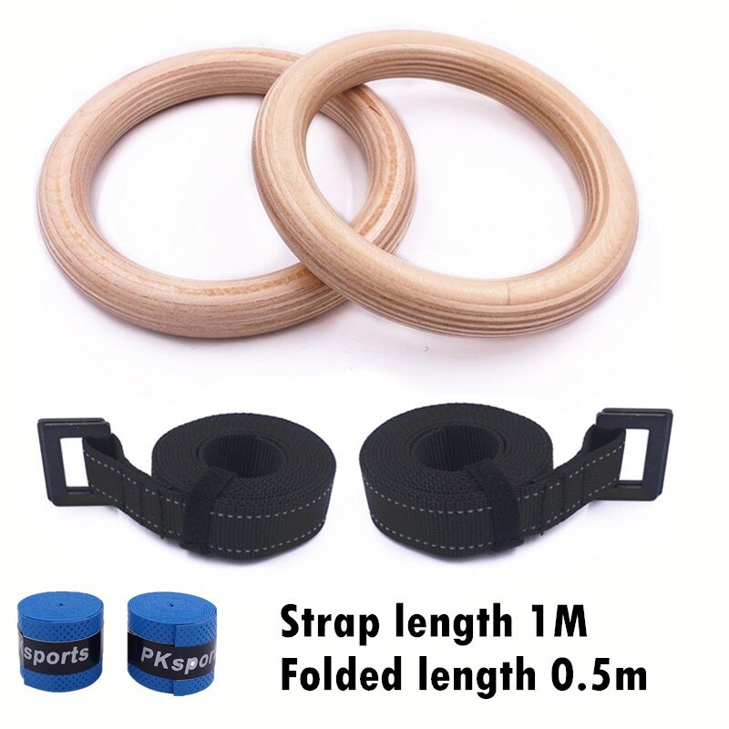 25mm Gymnastic Rings for Kids with Adjustable Straps - Indoor Fitness