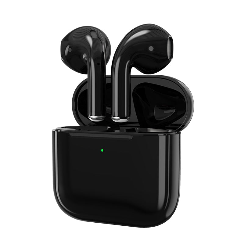 Bluetooth 5.0 TWS Ohrhörer + Ladebox, wasserdicht, Lautstärkeregler, Freisprecheinrichtung