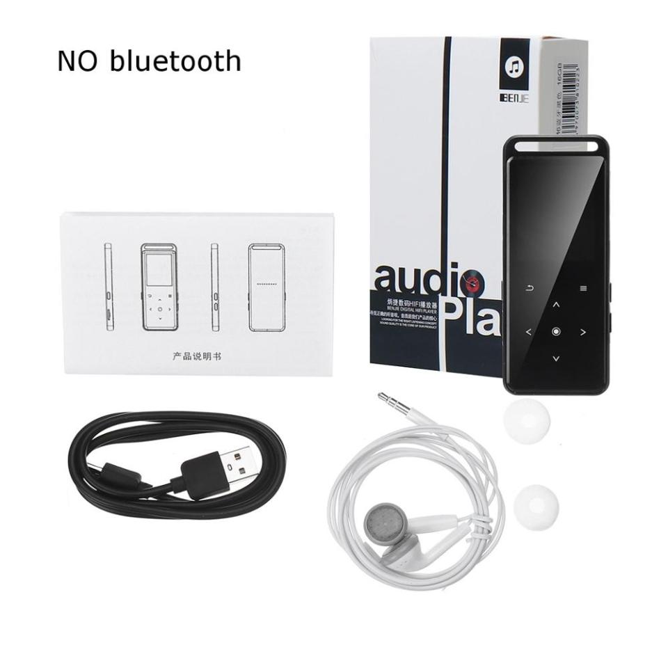 16GB Bluetooth MP3 Player with Headphones, HiFi, FM Radio, mini USB, MP3 Sports MP4, HiFi, Portable Music Player, Voice Recording