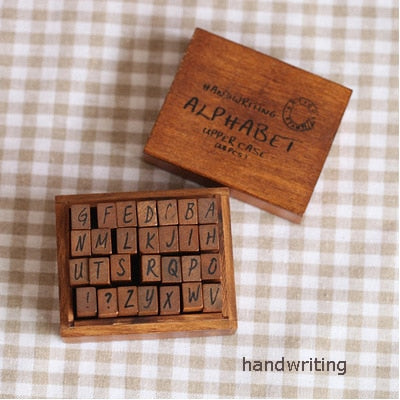 28-70pcs DIY Number Alphabet Combination Book Stamp Set