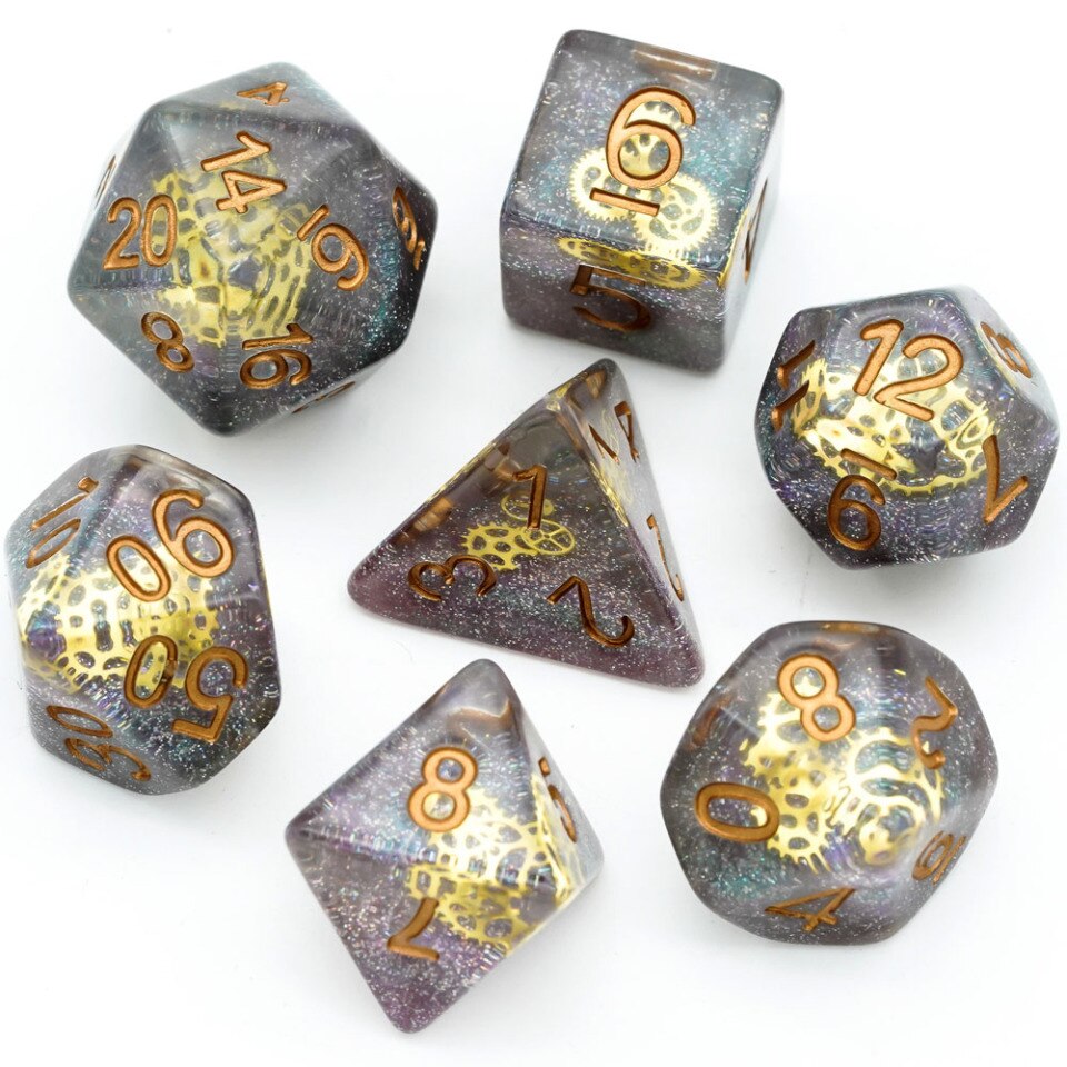 7-piece set DND dice D&D dice D4 D6 D8 D10 D% D12 D20 for table games MTG RPG