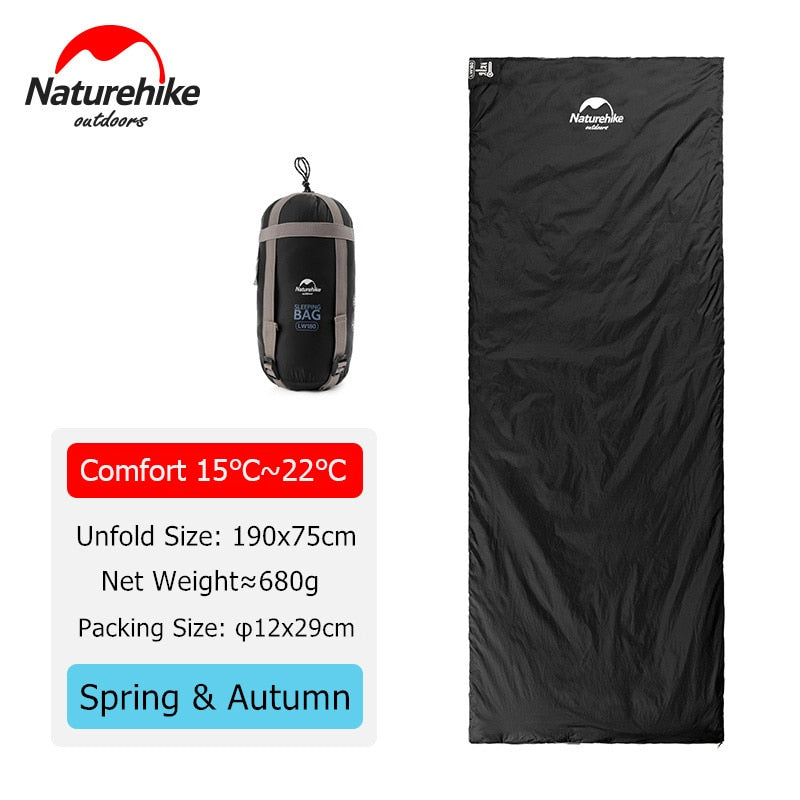Naturehike Camping Sleeping Bag LW180, waterproof