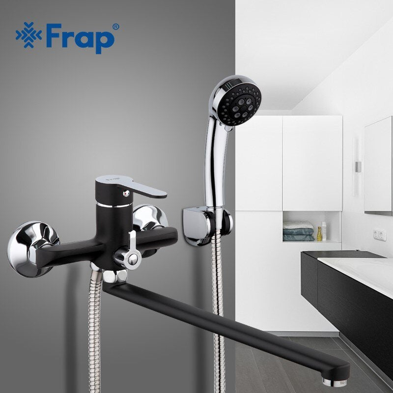 Frap Weiß Bad Wasserhahn Abflussrohr Bad Dusche Wasserhahn