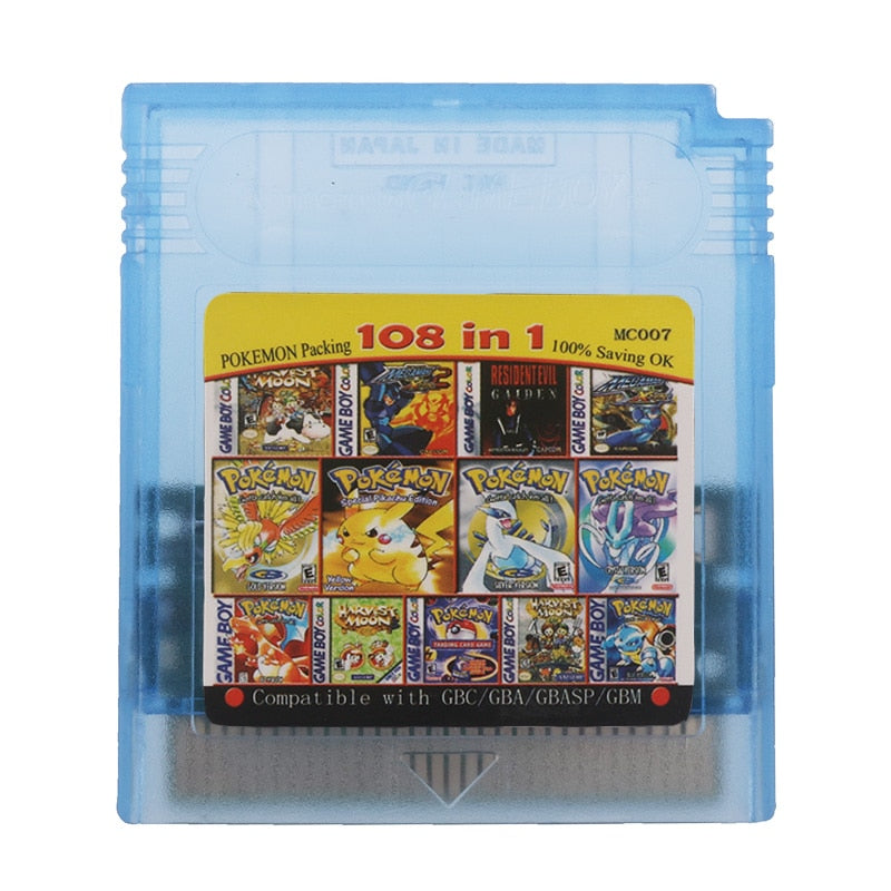 Nintendo GBC Console Card 108 in 1 English