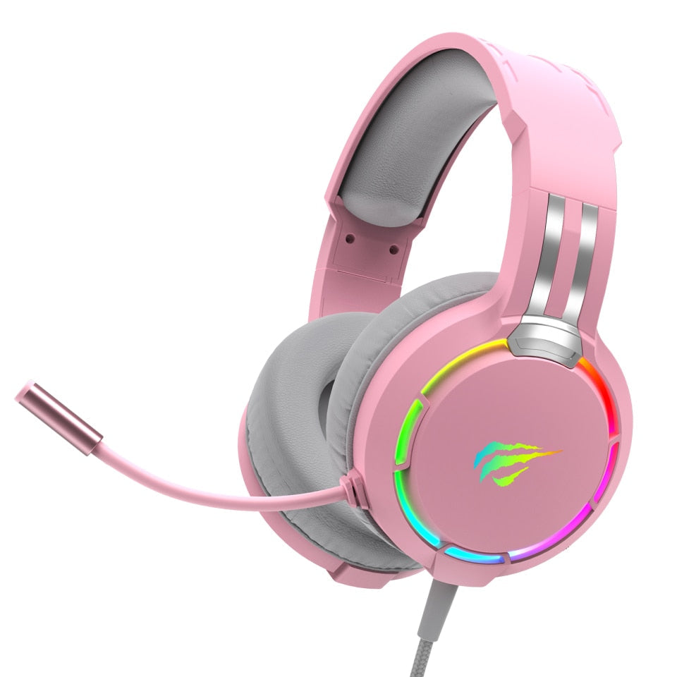 HAVIT Gamer-Headset PC 3.5mm PS4 Headsets Surround Sound & HD Mikrofon Gaming Overear Laptop Tablet