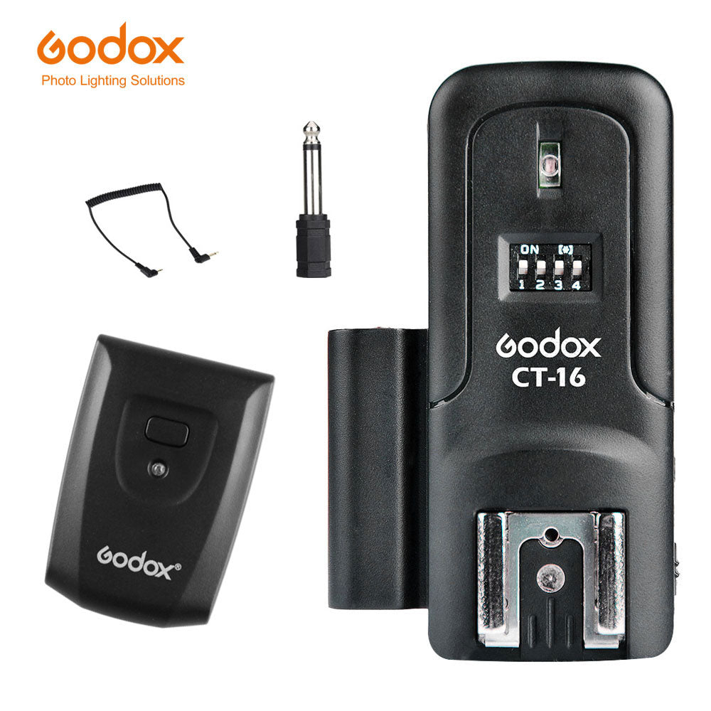 Godox CT-16 wireless flash trigger set 16 channels for Canon Nikon Pentax Studio Speedlite