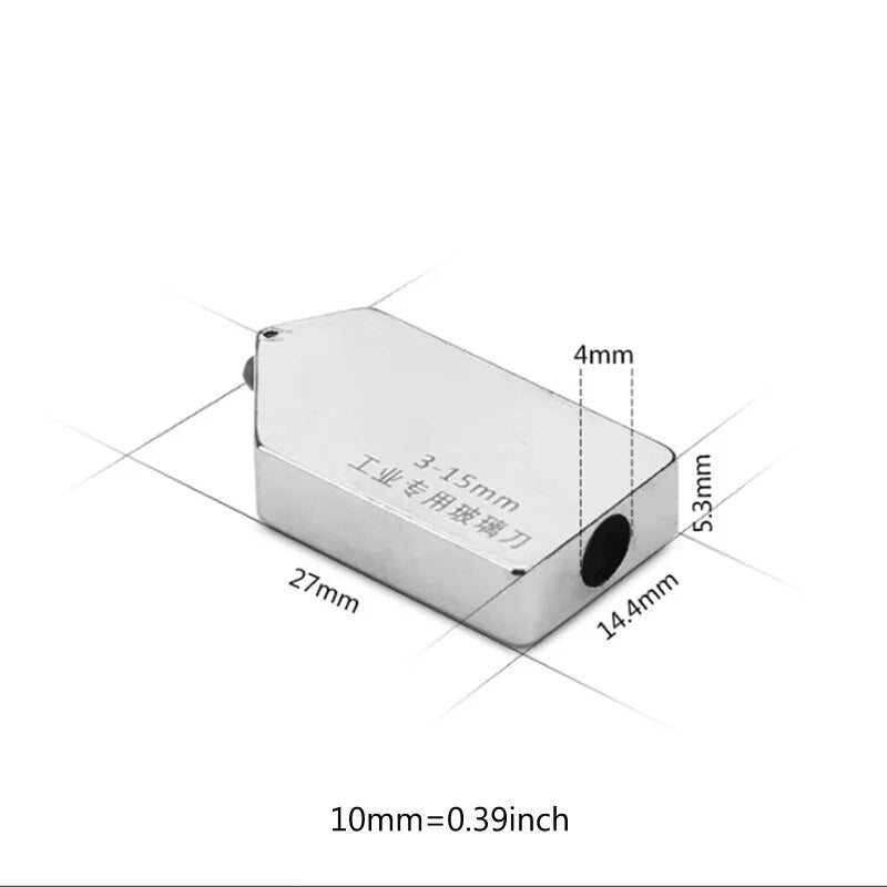 1pc Glass Straight Cutting 3-15mm Glass Tile Cutter Head Replacement Accessory