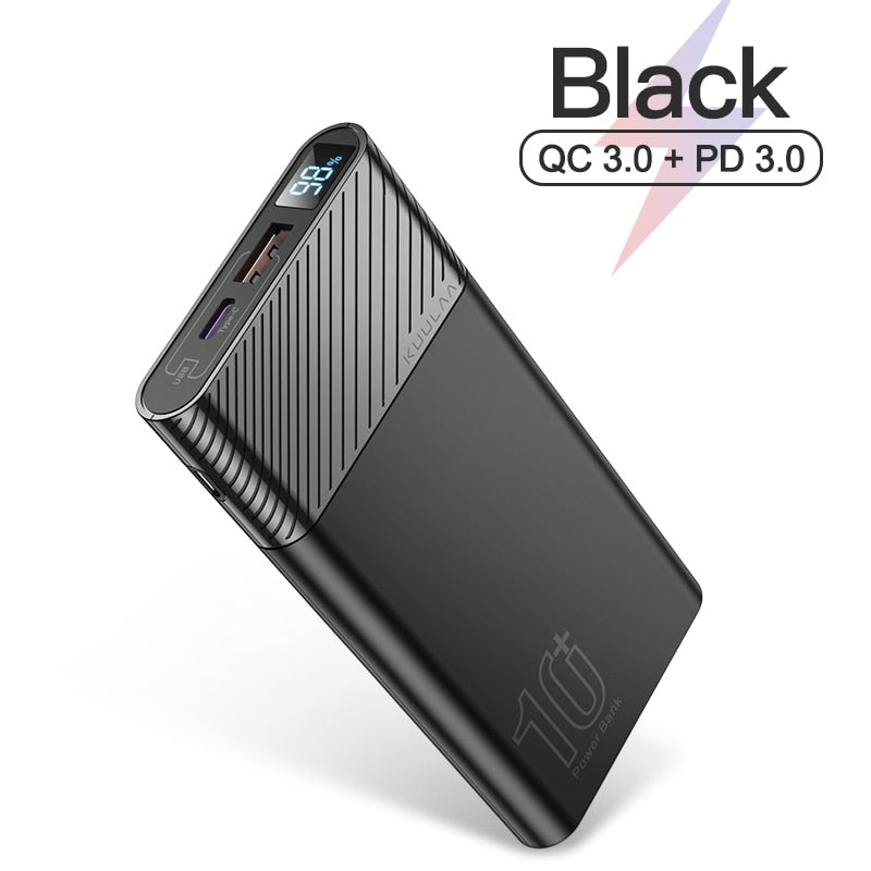 KUULAA Power Bank 10000mAh QC PD 3.0 PoverBank for Xiaomi Mi 10