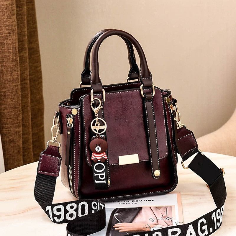 PU Leder Damen Handtaschen Totes Crossbody Umhängetasche