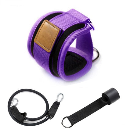 resistance bands with ankle straps & cables