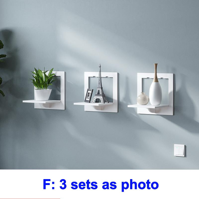 Creative wall shelf hanger for bedroom, balcony and bedside table