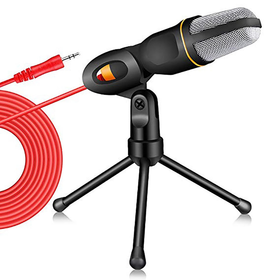 New condenser microphone 3.5mm plug with tripod
