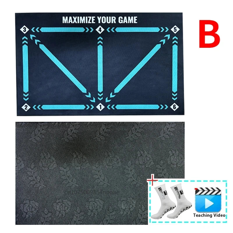 90cm Football Training Mat Durable Non-Slip Foldable Kids Adults Dribble Training Mat Soccer Training Indoor Outdoor Equipment