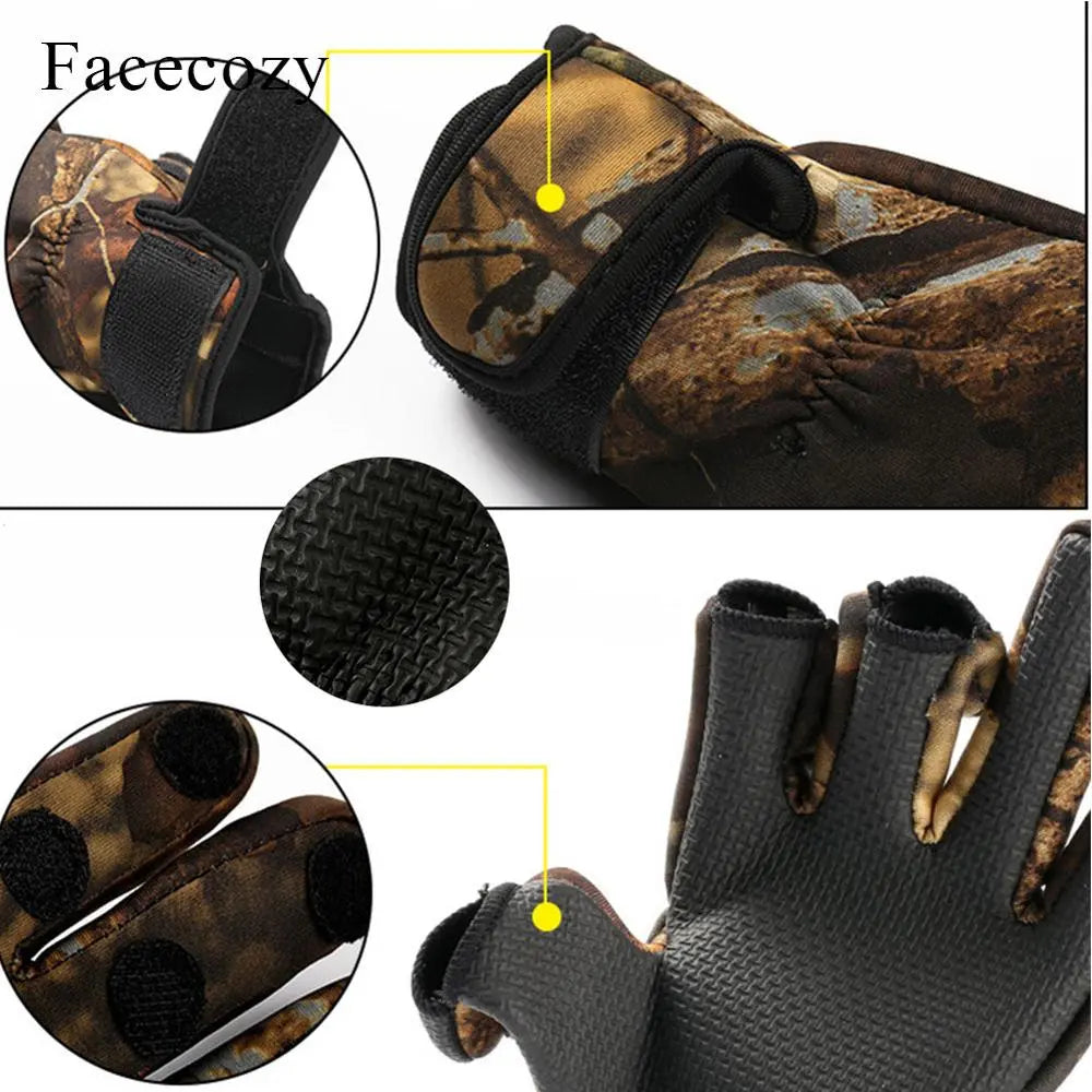 Facecozy Outdoor Winter Angelhandschuhe Wasserdicht Klettern Wandern Camping Reiten Handschuhe