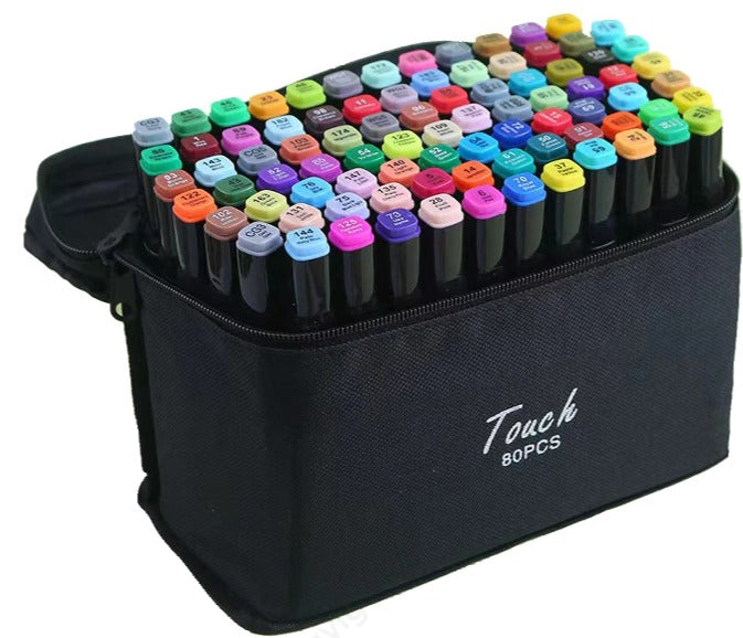 30-60-80-168 waterproof acrylic felt-tip pens Touch Sweet + carrying case