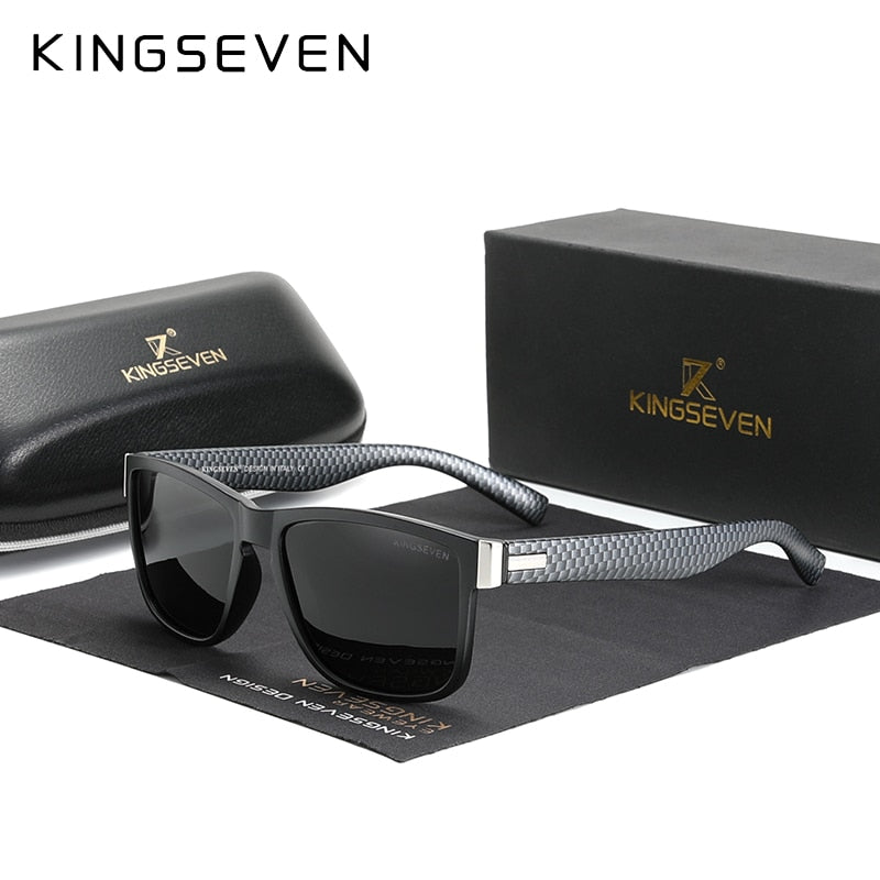 KINGSEVEN Retro Sunglasses UV400 Square Frame