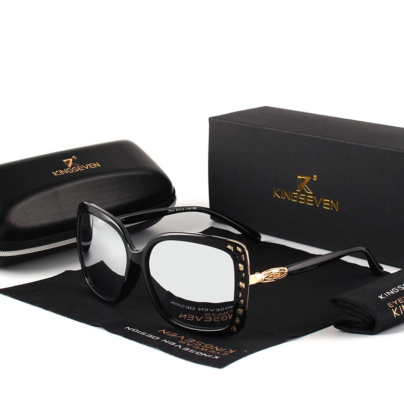 KINGSEVEN Women's Designer Sunglasses, Retro 7215