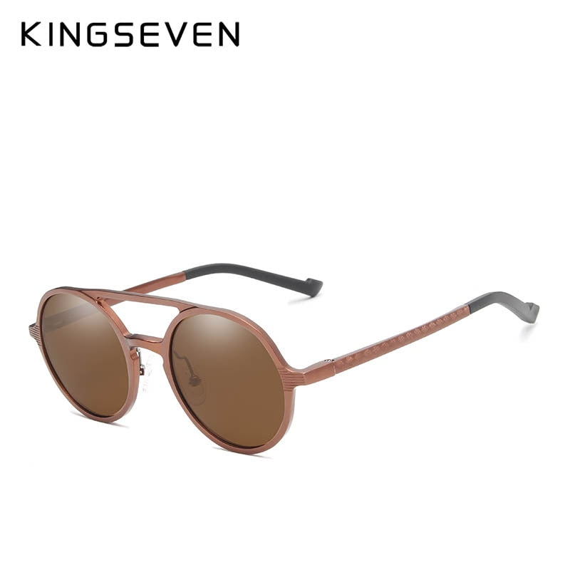 KINGSEVEN Aluminium Herren Sonnenbrille Polarisiert Retro Eyewear Fahren