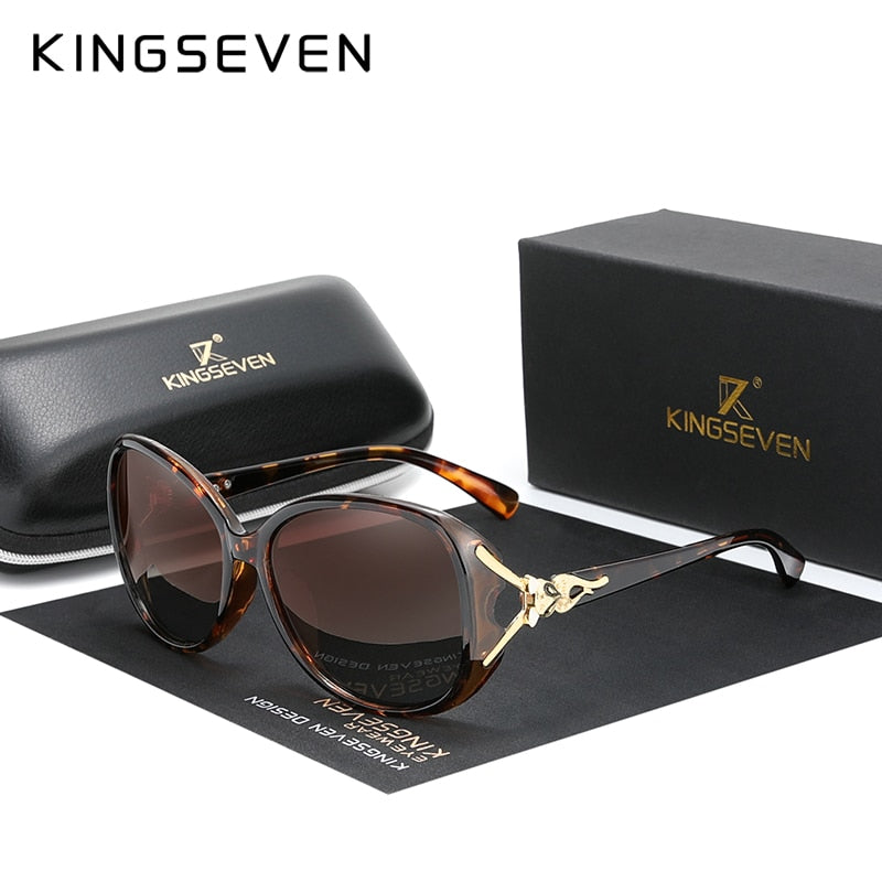 KINGSEVEN HD Sunglasses Polarized Retro Large Frame