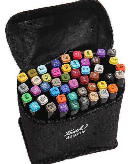 30-60-80-168 waterproof acrylic felt-tip pens Touch Sweet + carrying case