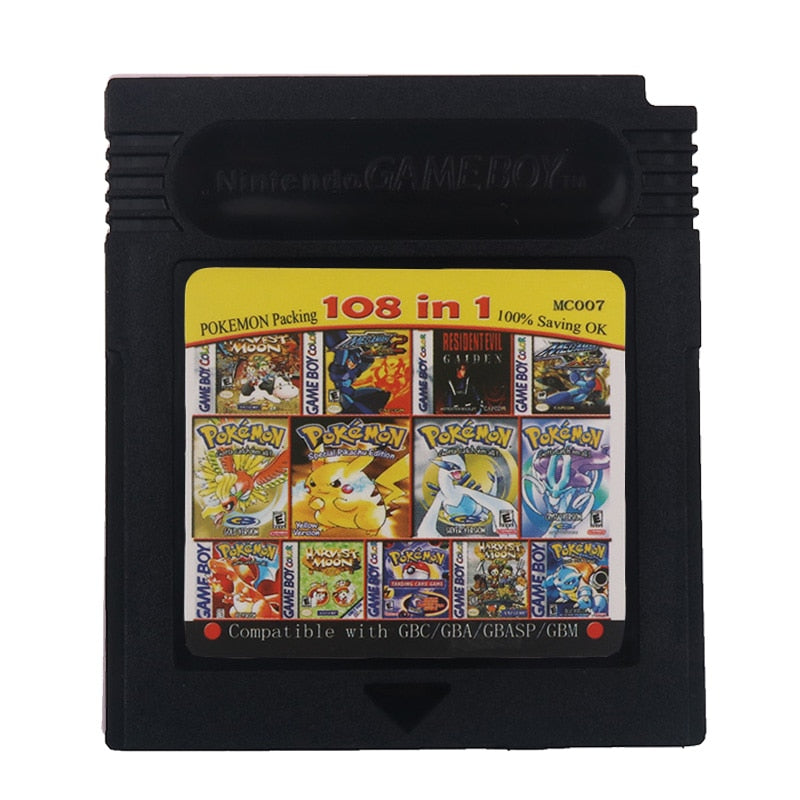 Nintendo GBC Console Card 108 in 1 English