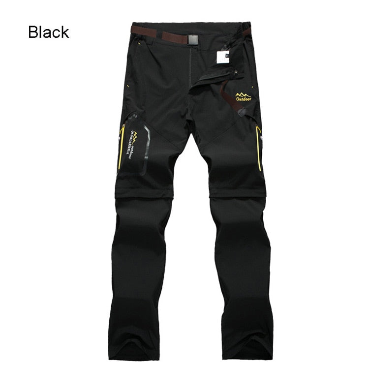 TRVLWEGO Men Camping Hiking Pants Trekking High Stretch Summer Thin Waterproof Quick Dry