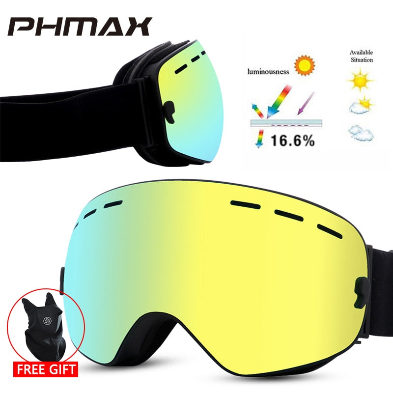 PHMAX Ski Goggles Magnetic for Men &amp; Women