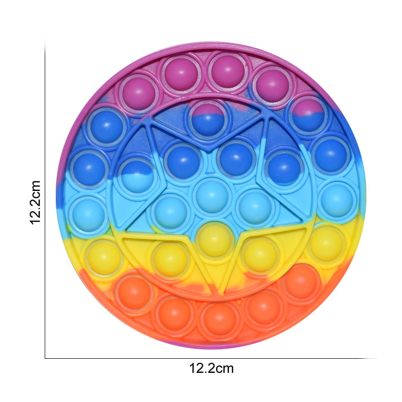 Regenbogen Push Bubble Popit Fidget