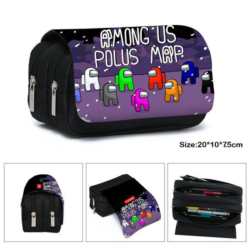 Anime Among Us Pencil Case for Boys