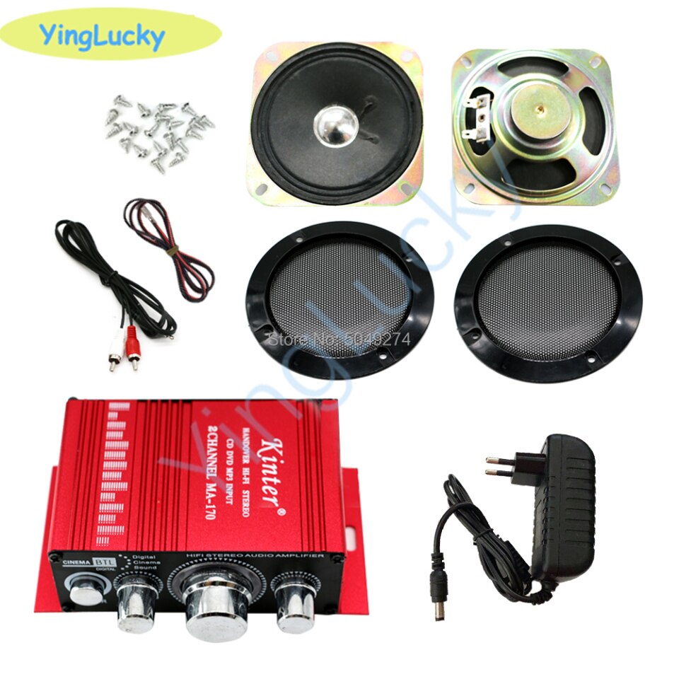 Hi-Fi Audio Verstärker, Arcade-Spiel Audio-Kit, 4" Lautsprecher für Raspberry Pi, Multi-Spiel PCB Flipper