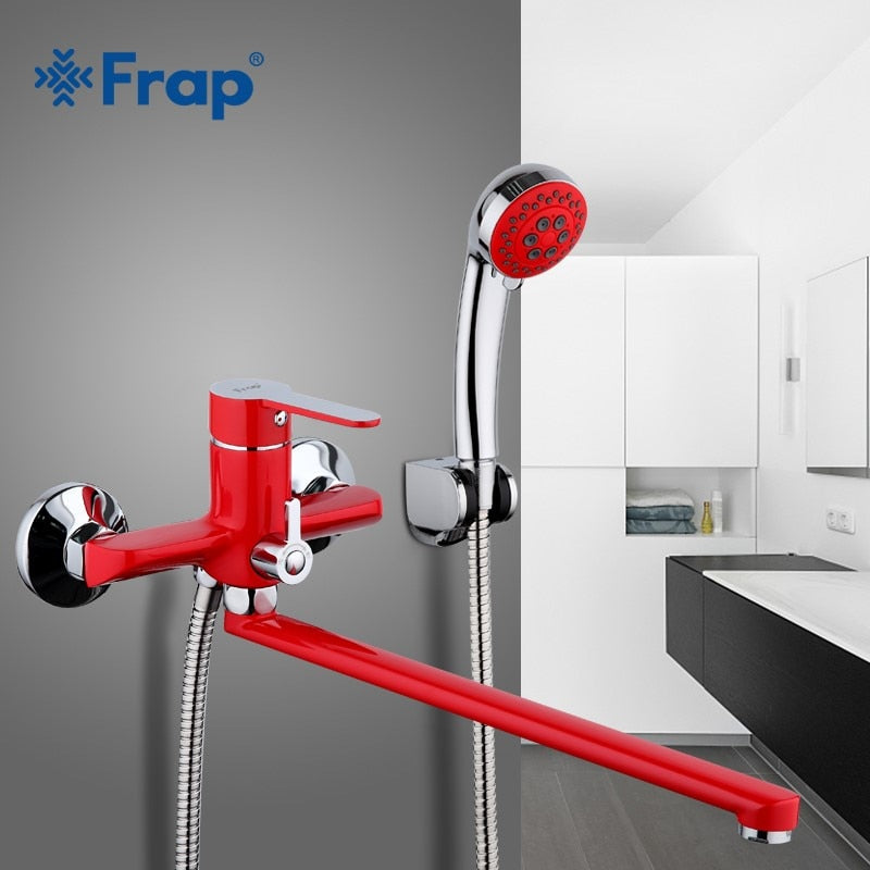 Frap Weiß Bad Wasserhahn Abflussrohr Bad Dusche Wasserhahn