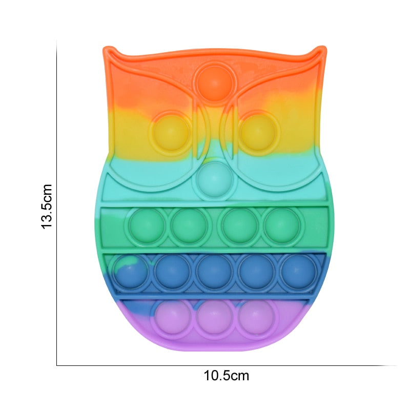 Regenbogen Push Bubble Popit Fidget