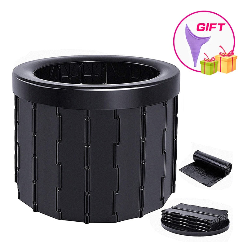 Portable toilet for camping and travel