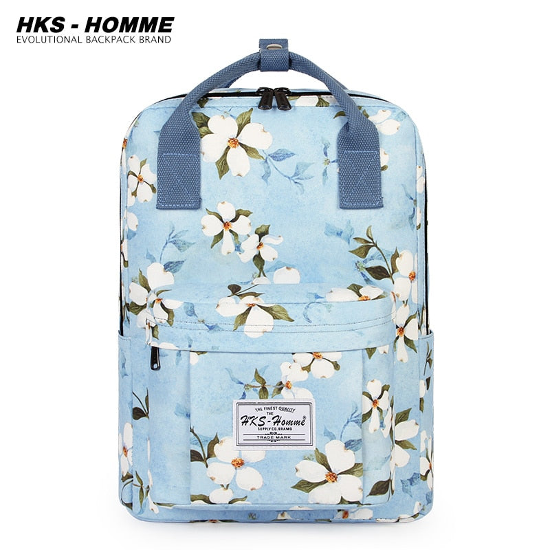 Fashion 2021: Women Canvas Backpack, Waterproof, Laptop, School