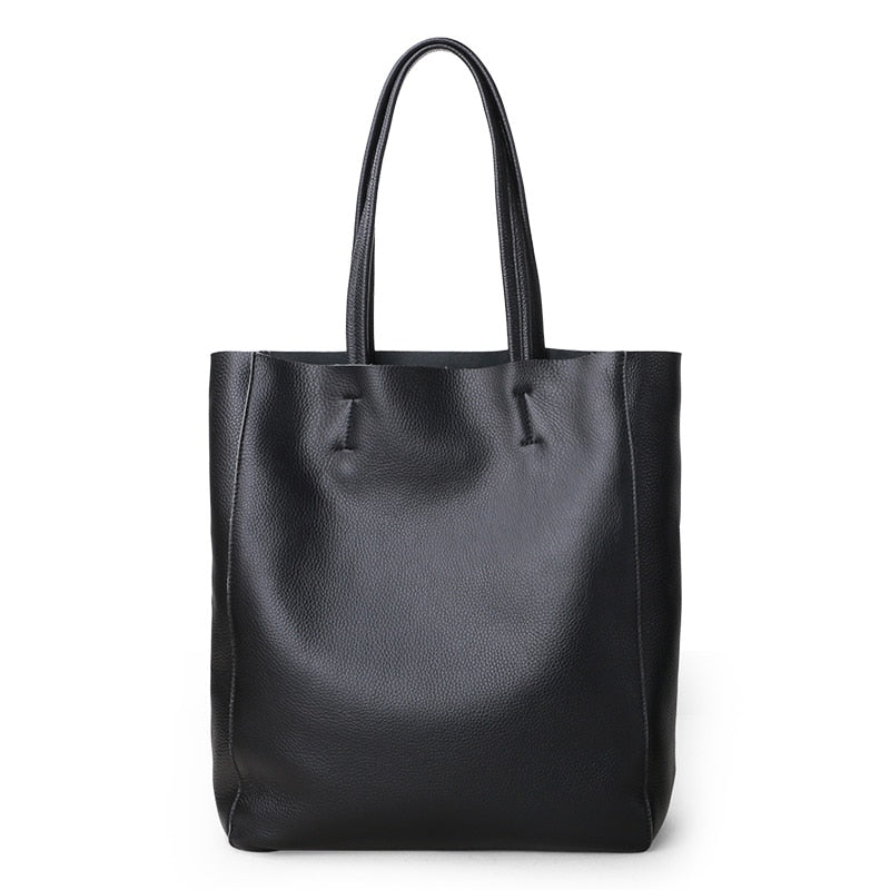 Women Luxury Tote Lemon Yellow Leather Bag