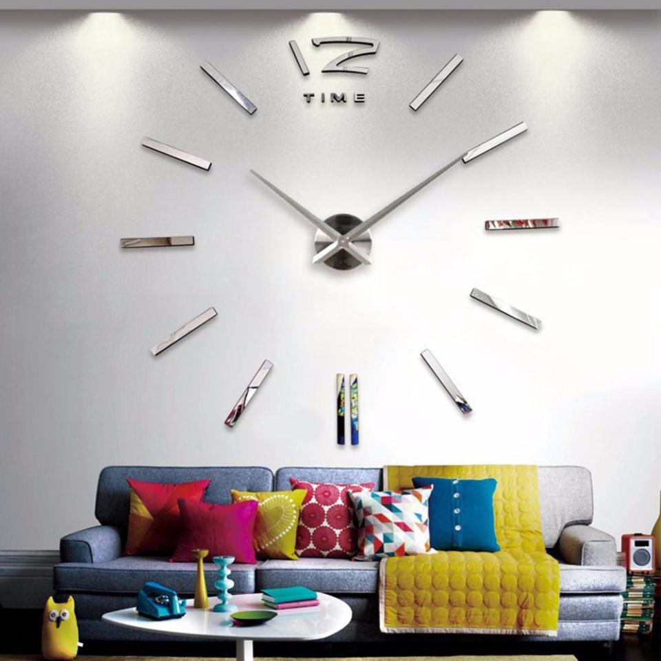 3D DIY Clock Acrylic Mirror Sticker for Home