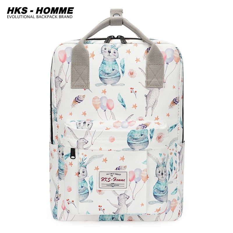 Fashion 2021: Women Canvas Backpack, Waterproof, Laptop, School