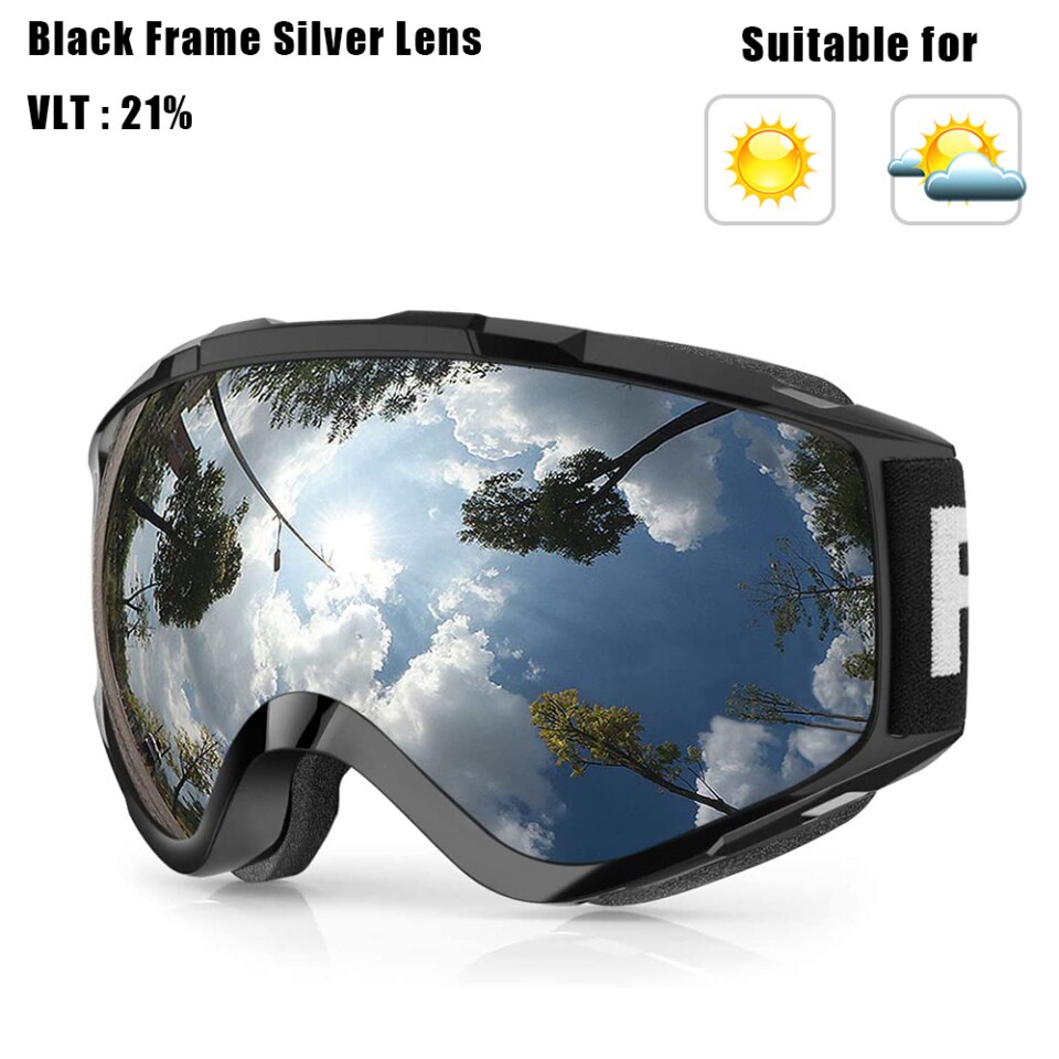 Findway Snowboard UV400 Schutz Ski Goggles OTG, kratzfest, Anti-Beschlag
