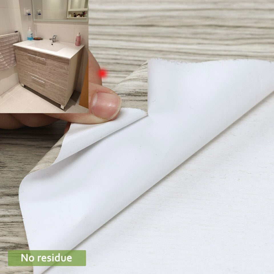 1 pc. Modern floor sticker wood grain PVC waterproof self-adhesive wall decoration wallpaper kitchen living