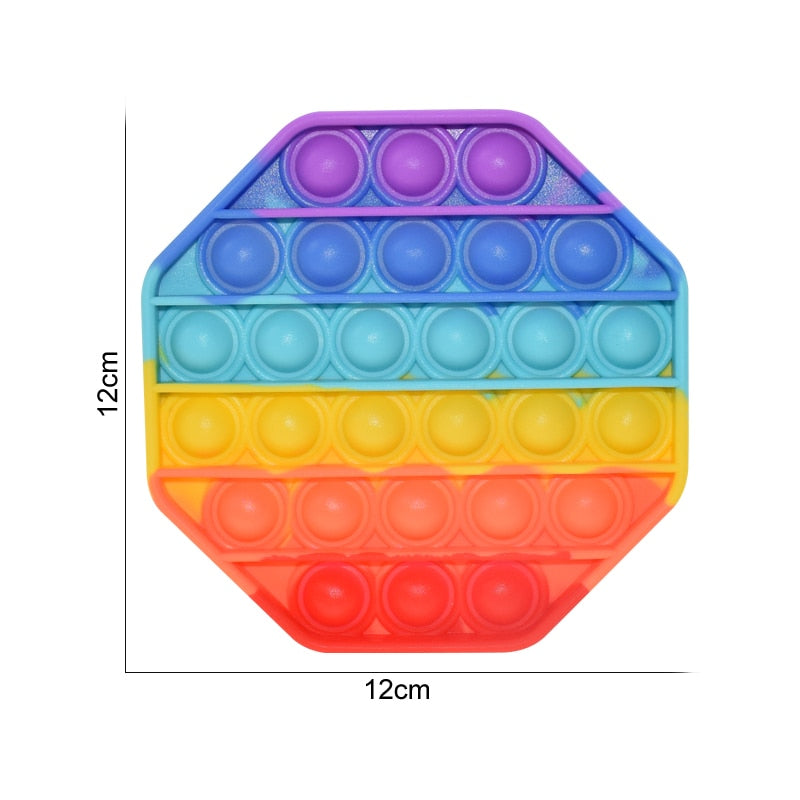 Regenbogen Push Bubble Popit Fidget