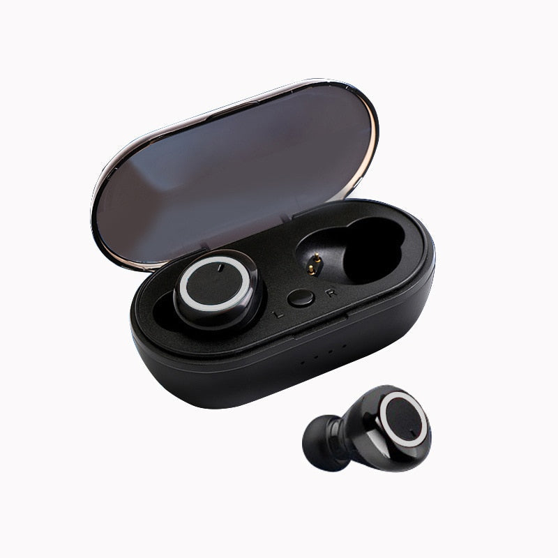 Casque Bluetooth Y50 TWS avec microphone et boîtier de charge