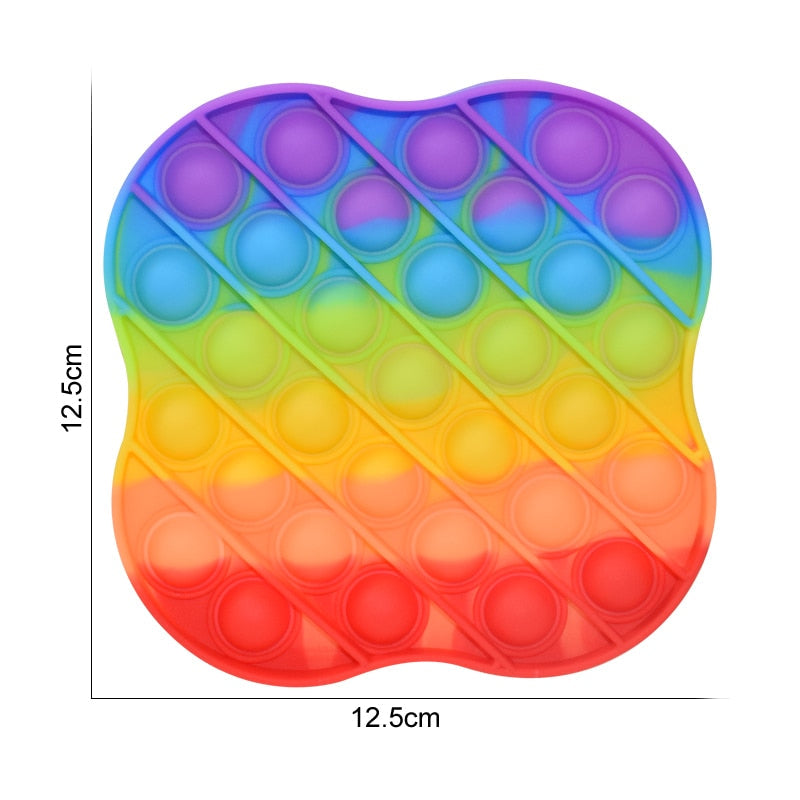 Regenbogen Push Bubble Popit Fidget