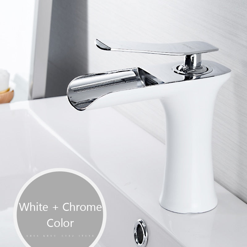 Washbasin faucet waterfall bathroom faucet single lever mixer tap