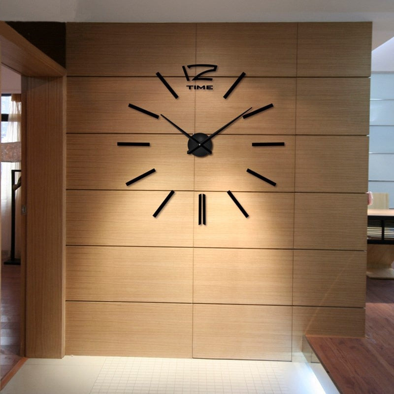 3D DIY Clock Acrylic Mirror Sticker for Home