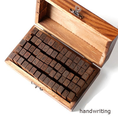 28-70pcs DIY Number Alphabet Combination Book Stamp Set