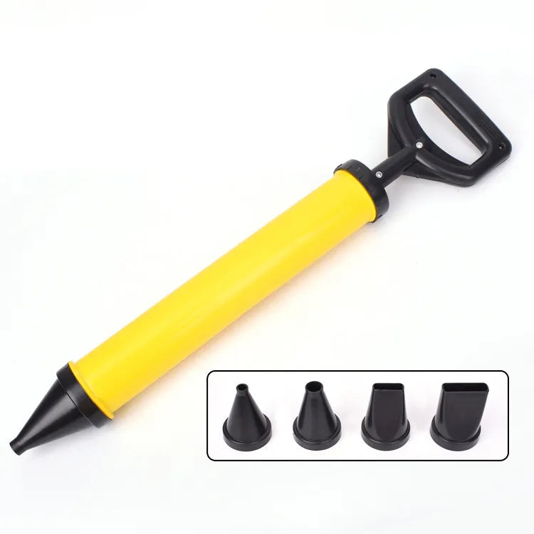 Sealing Gun Cement Lime Pump Grout Sprayer Applicator Mortar Filling Tools with 4 Nozzles Y98E